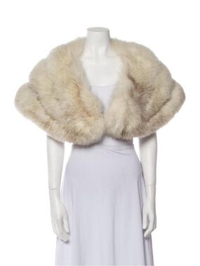 Vintage Beige Fox Fur Stole
